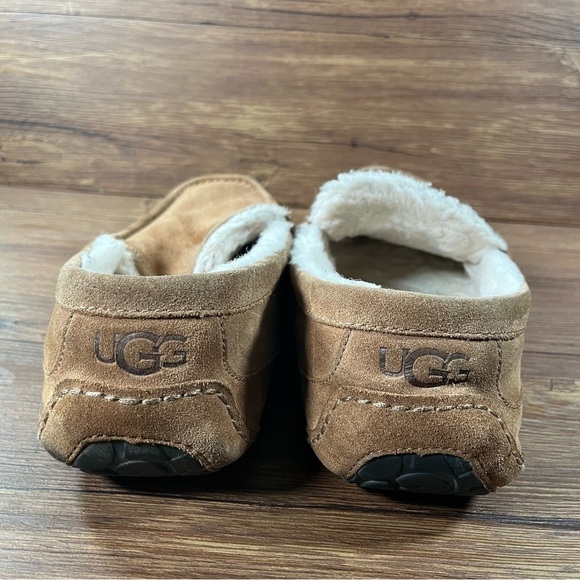 UGG Ascot Brown Suede Slippers Loafers Slip-Ons Men’s Size 11 EEE Shoes - Picture 5 of 10